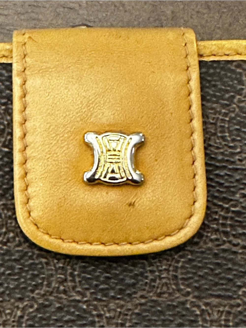 Celine Macadam Triumph compact bifold wallet- Vintage Unisex